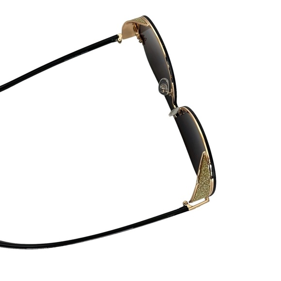 SUNGLASSES Fashion Black Gold Smokey Lenses Summer Vacation Beach Glasses - Picture 12 of 16